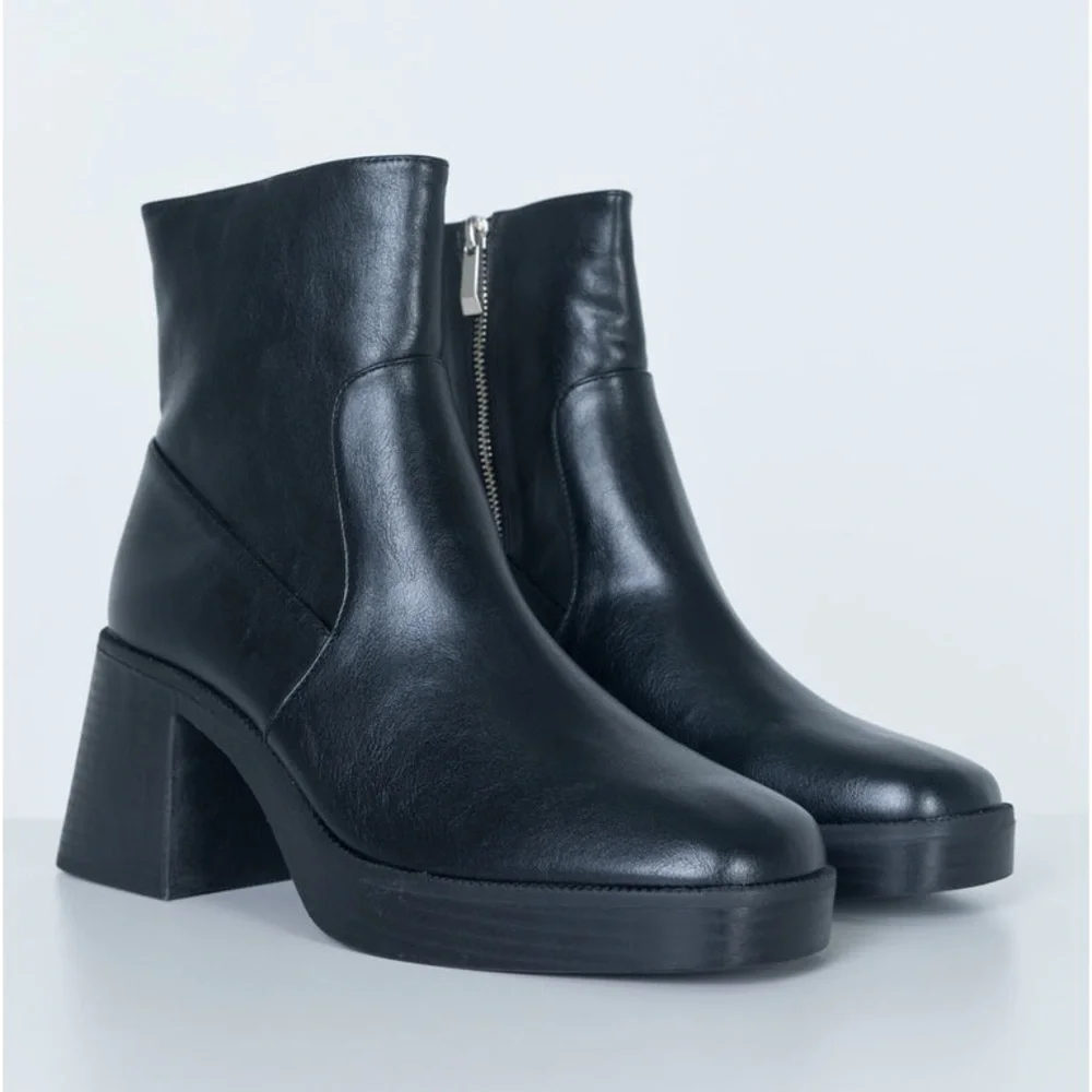 Princess Polly Vega leather ankle boot nwot
